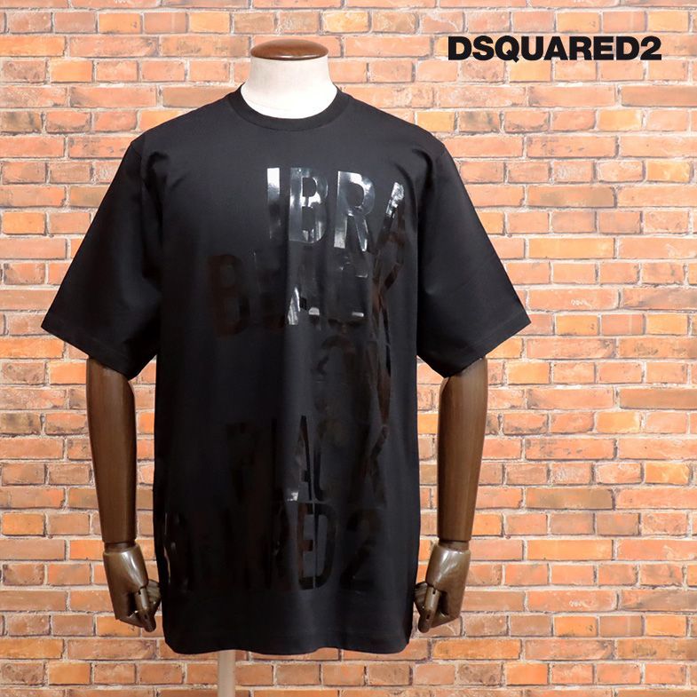 DSQUARED2/XLサイズ/BIGシルエットTシャツ S78GD0061 ジャージー伸縮 ロゴ プリント Italy製 イブラヒモビッチ コラボ  半袖 新品/黒/ブラック/jd251/ - メルカリ