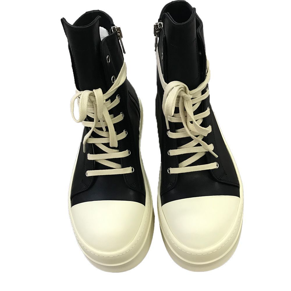 RICK OWENS /ラモーンズ ハイカット / レザースニーカー / 41 - メルカリ 