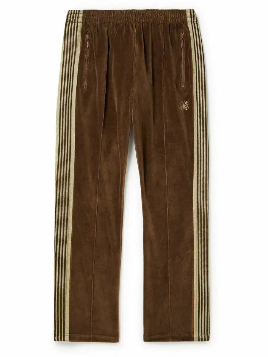 L ニードルズ ベロア トラック パンツ ブラウン