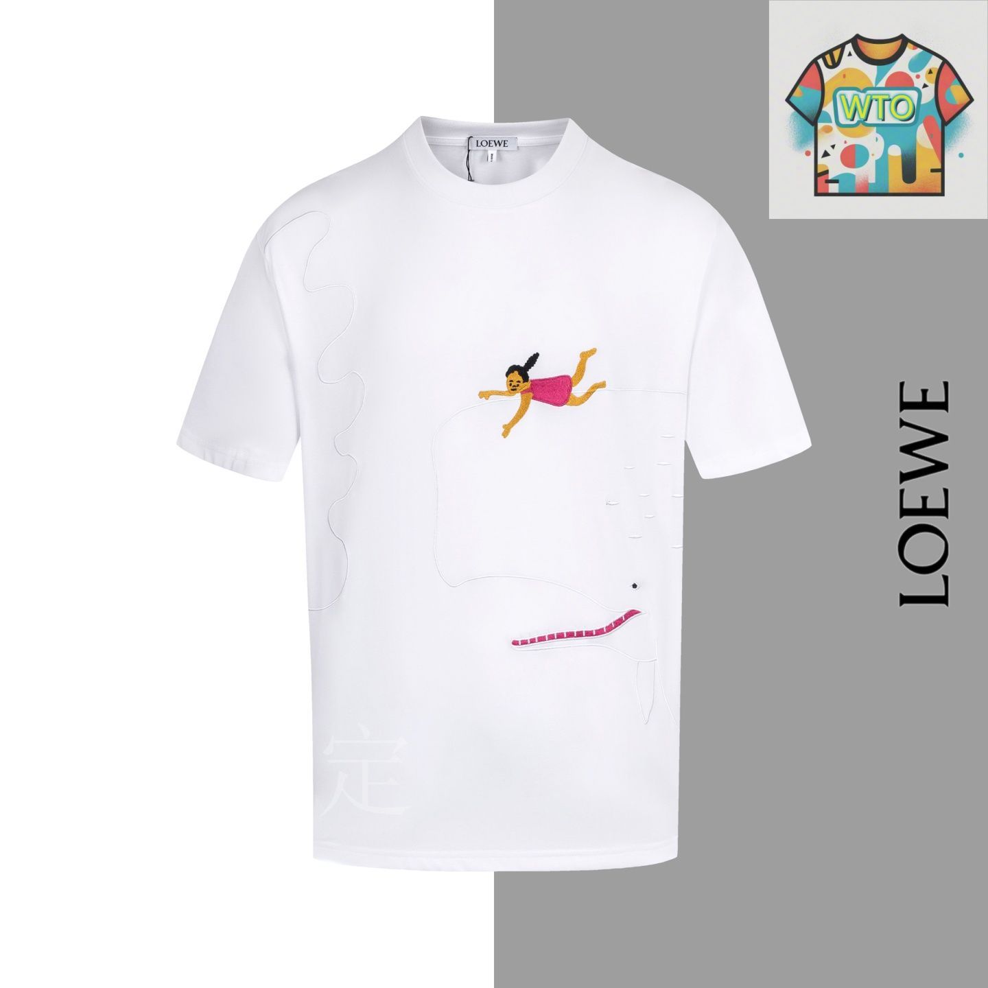 ◆限定アイテム◆【LOEWE】× On ロゴタイダイジャージーTシャツ ♢LOEWE♢OnロゴタイダイジャージーTシャツ Tシャツ・カットソー