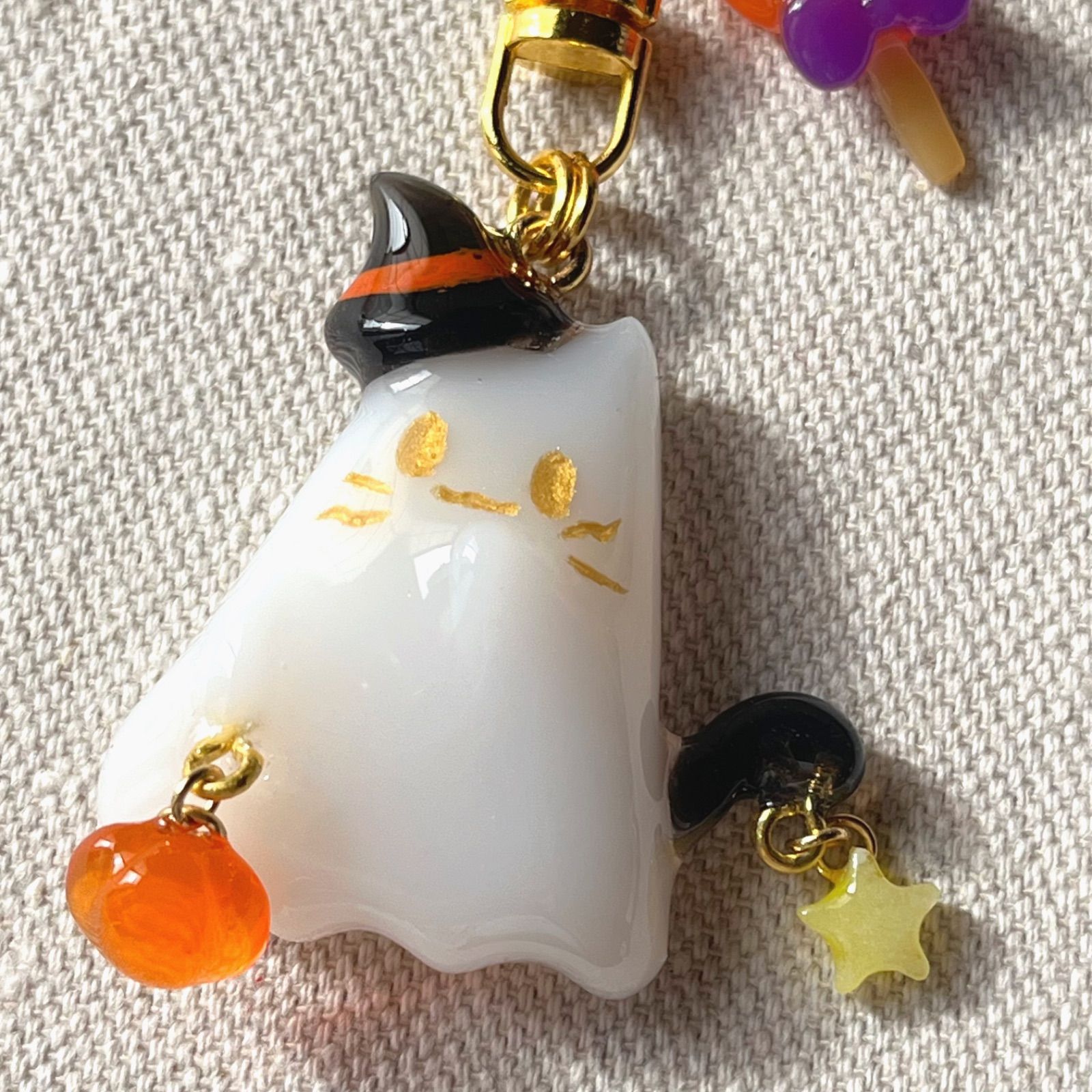 ブローチ　ハロウィン　死神　黒猫　レジン ブローチ ハロウィン 死神 黒猫 レジン