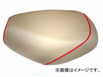 2輪 グロンドマン 国産シートカバー ベージュ/赤パイピング (張替) 品番：GH17KC330P40 JAN：4562492999140 カワサキ バリオス(ZR250)