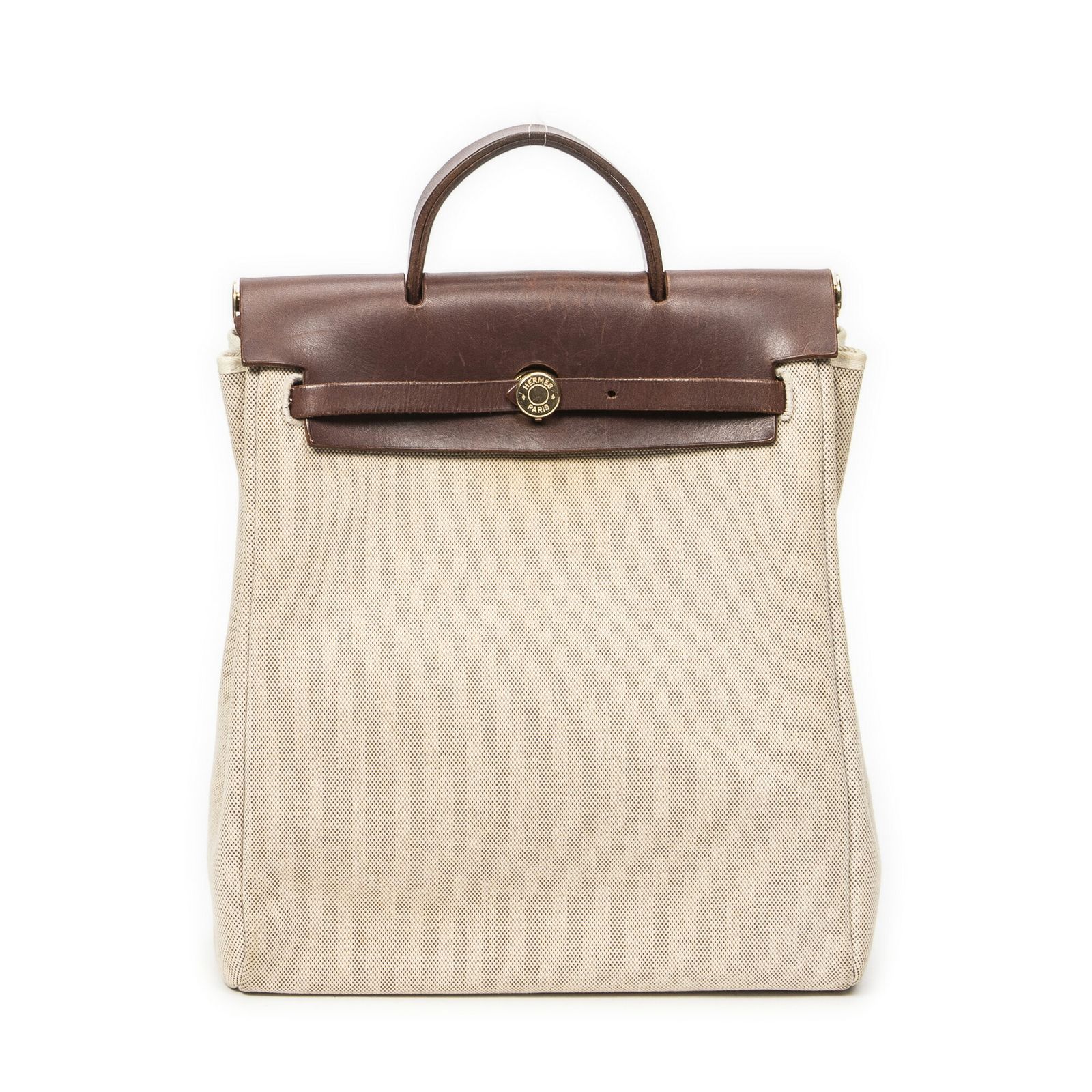 HERMES エルメスエールバッグ アドベージュ ブラウントワルアッシュAB