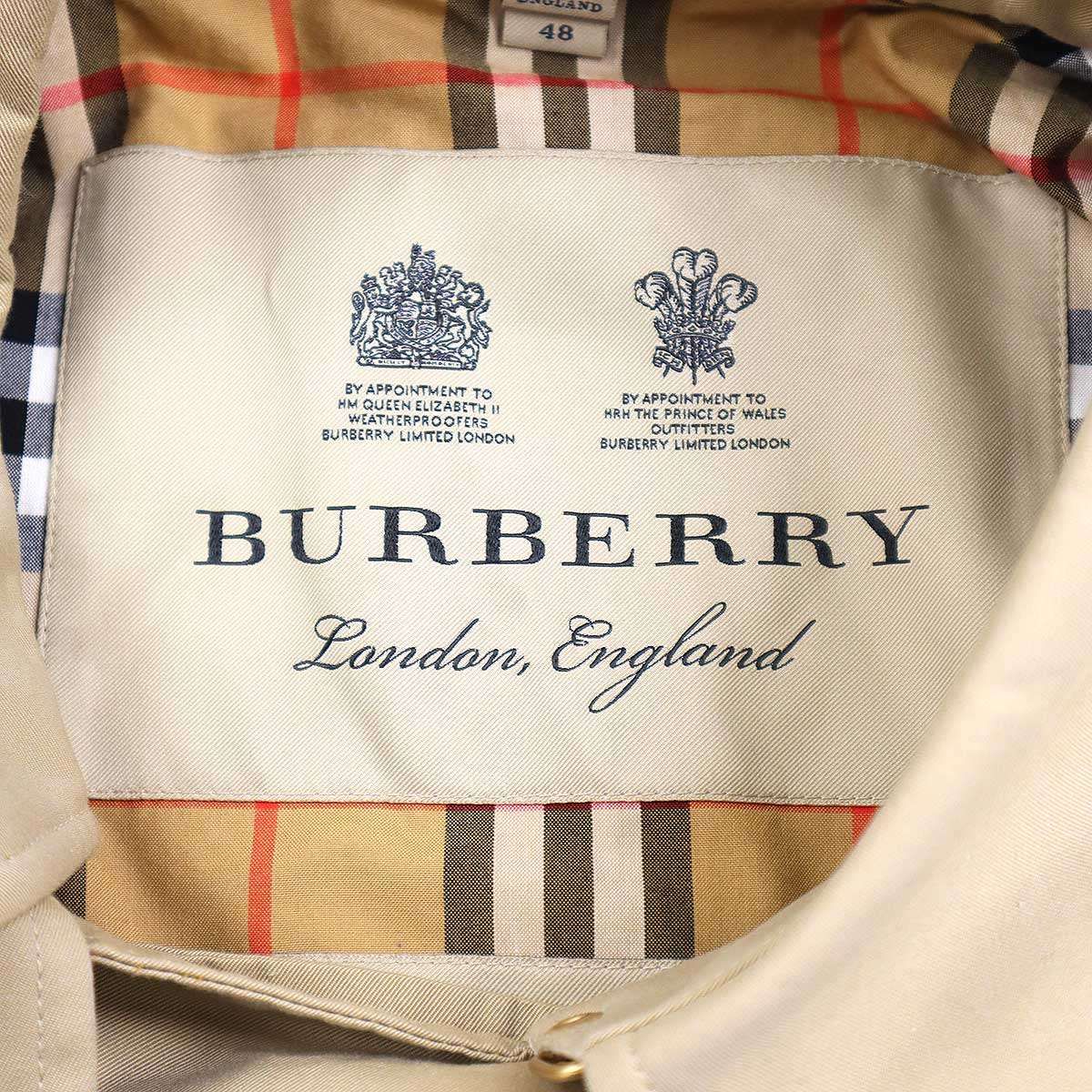 BURBERRY バーバリー THE KENSINGTON MEDIUM 裏ノバチェックトレンチコート 4073483 ベージュ 48