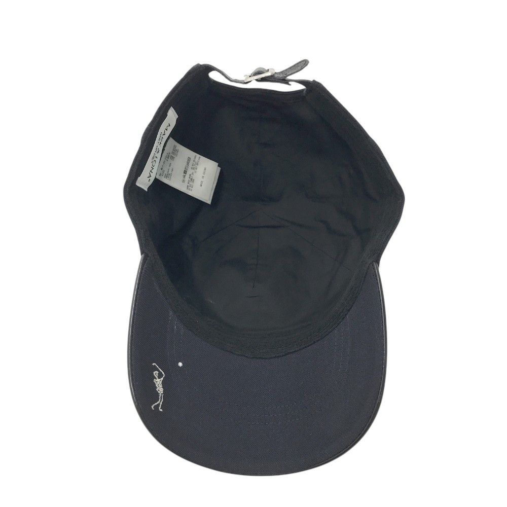 MARKu0026LONA マークアンドロナ キャップ スカル刺繍総柄 ネイビー系