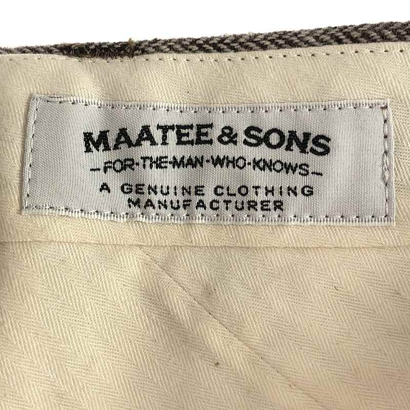 MAATEE&SONSカシミヤリネンヘリンボーンジャケットマーティーアンドサンズ MAATEE&SONSカシミヤリネンヘリンボーンジャケットマーティー