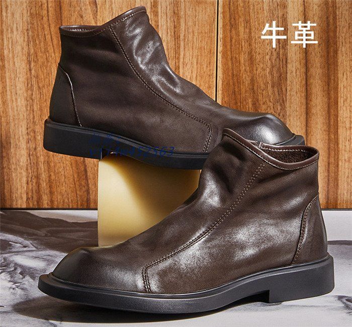マーティンブーツ ブーツメンズ ショートブーツ 牛革 紳士靴 防寒 バイクブーツ かっこいいワークブーツ 秋冬 vii4w452563