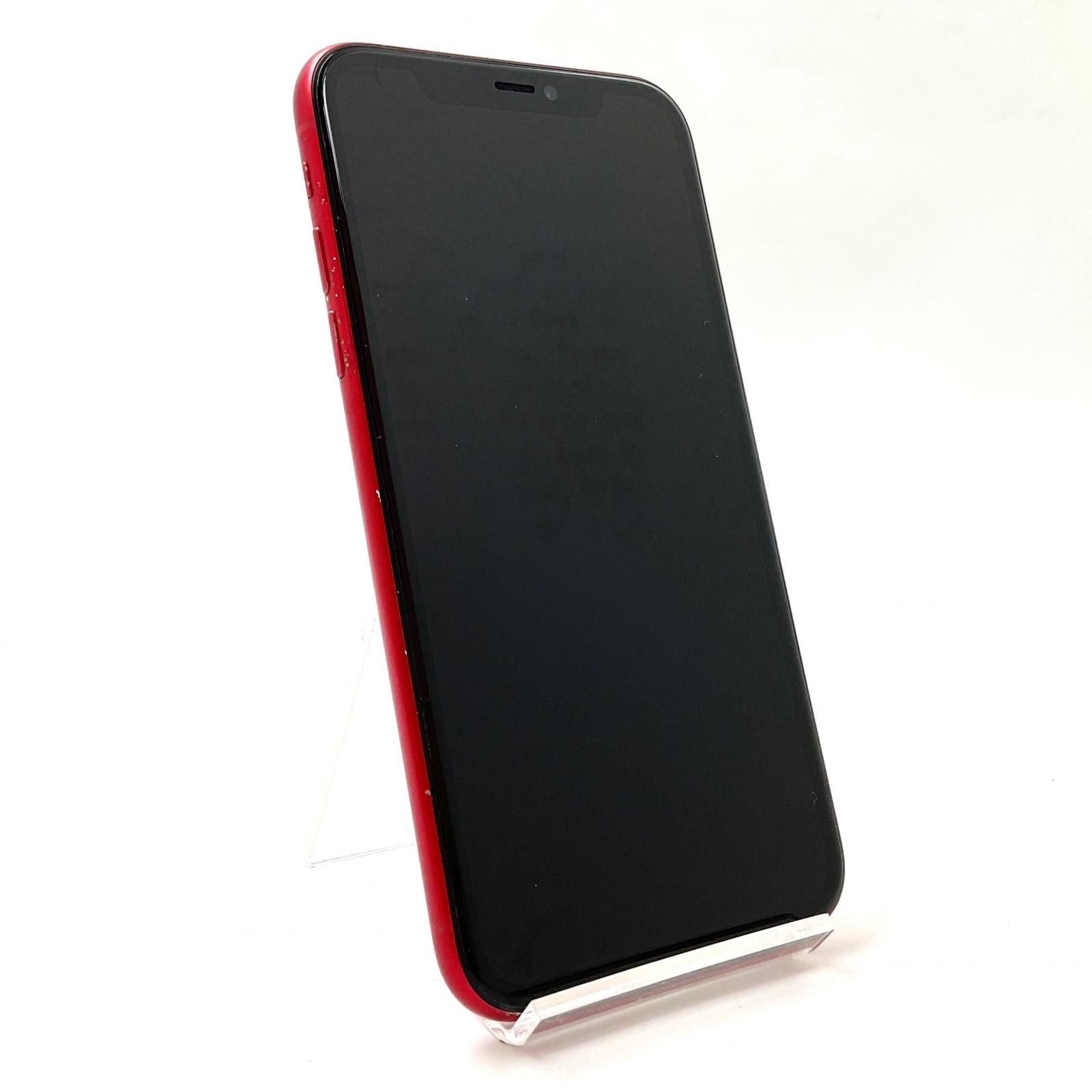 最速発送】Apple iPhone 11 64GB (PRODUCT)RED au 白ロム 72%【難有