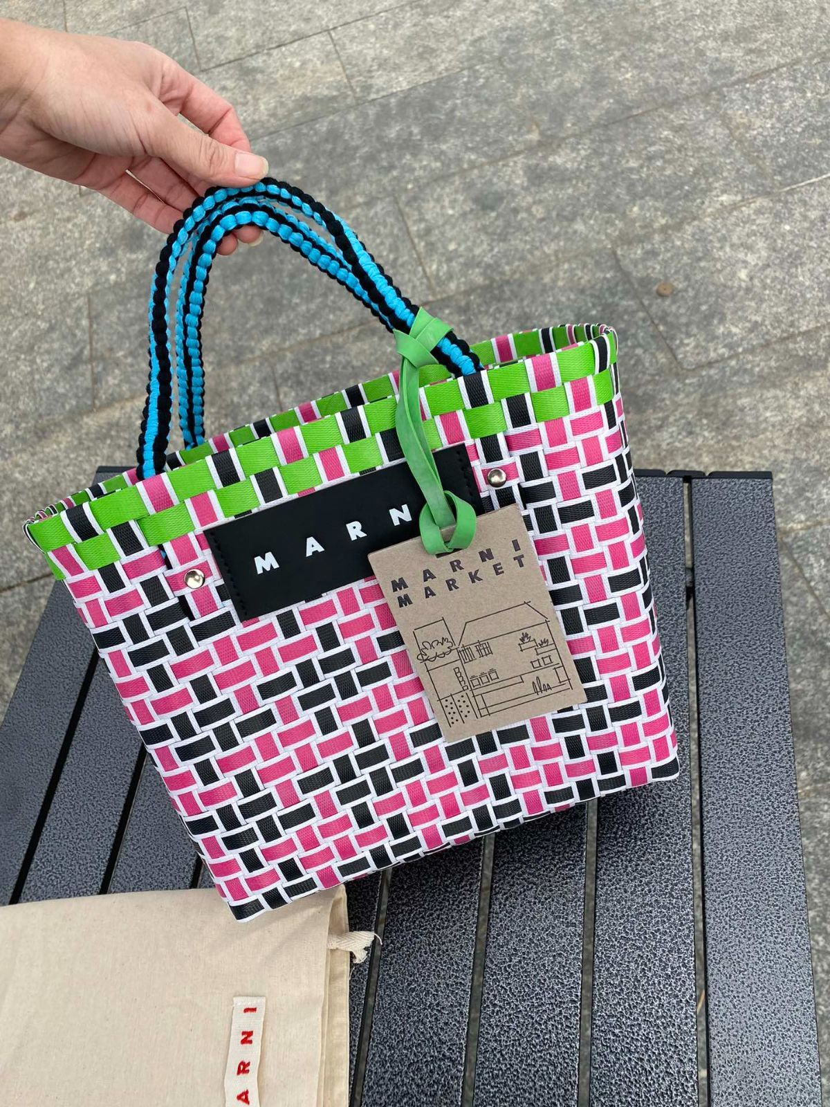 ファッション❣ Marni マルニ マルニ かごバッグ トートバッグ #PINK