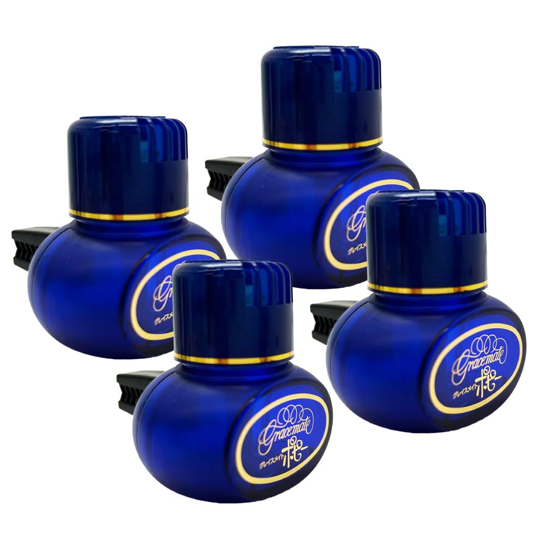 新品 くるまにポピー公式 グレイスメイトポピーACタイプ 【ブーケ】 自動車用芳香剤 ４個セット 日本製 ダイヤケミカル エアコンルーバー取り付け