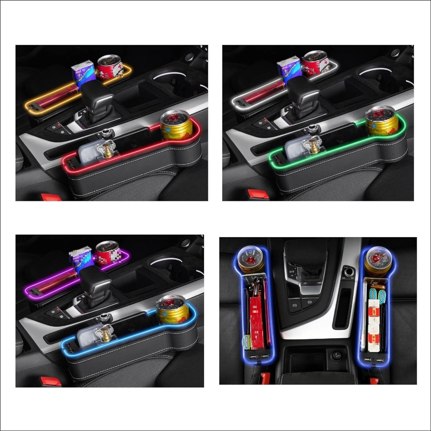 サイド収納ボックス 車 VX 大容量 ZX 300系 ドリンクホルダー付き 250