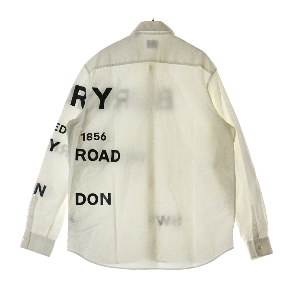 BURBERRY ホワイト　ホースフェリー　 長袖シャツ BURBERRY (バーバリー) 20SS Horseferry Print Shirt ホース