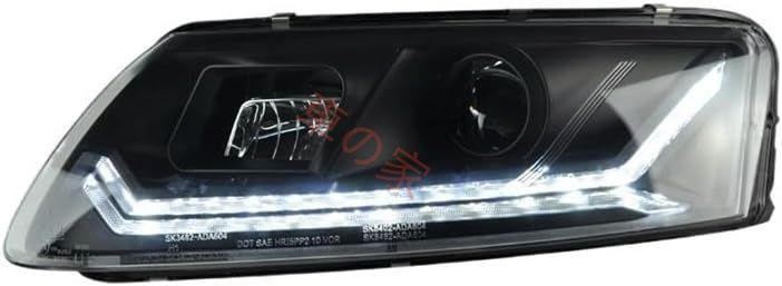 ヘッドランプ照明 AUDI A6 C6 2005-2012 A6L DRL ターンシグナル ハイビーム エンジェルアイ プロジェクターレンズ 自動車ヘッドライト照明アセンブリ ペア交換用 For 2005-2008 user