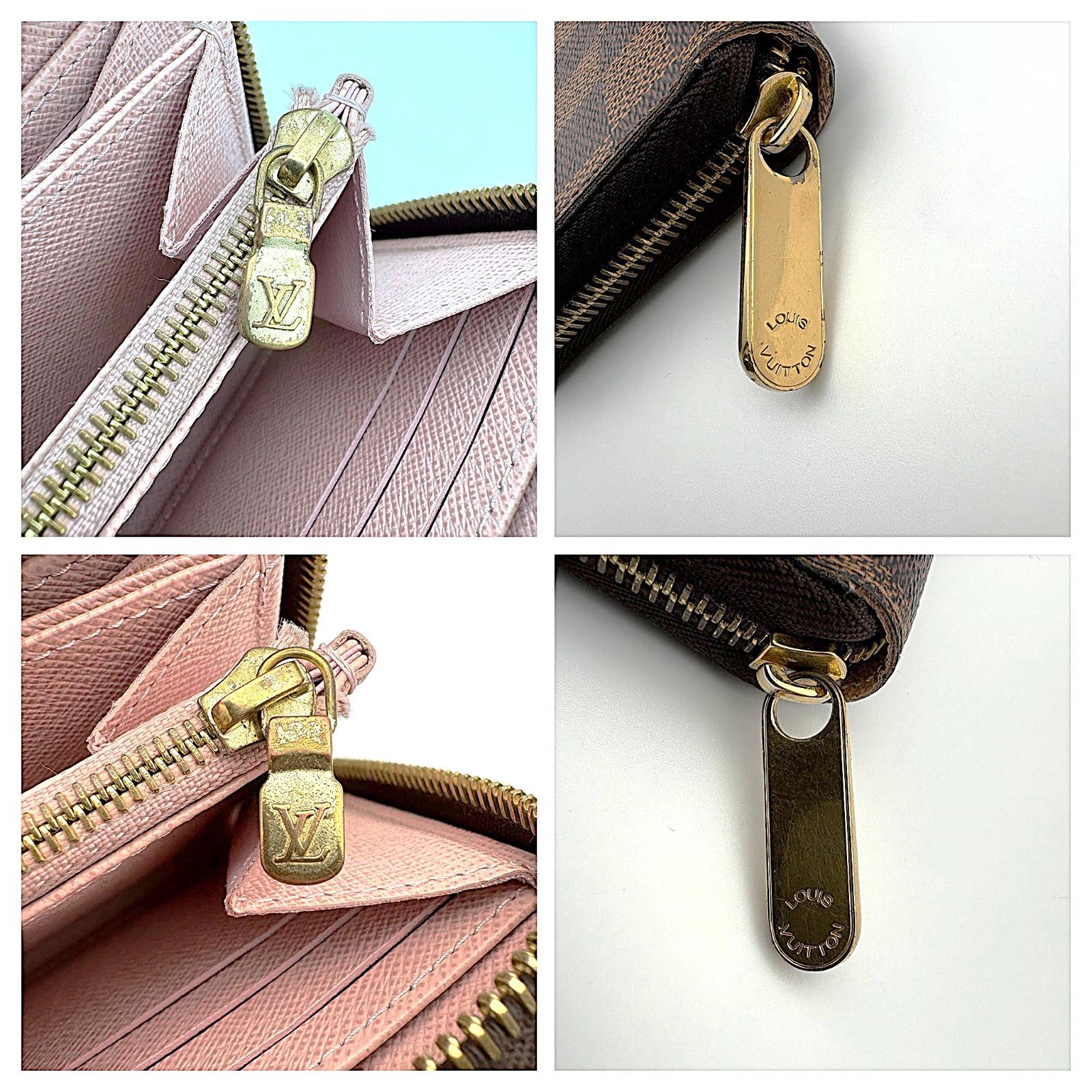 美品 】LOUIS VUITTON ルイヴィトン ダミエ ジッピーウォレット RFID