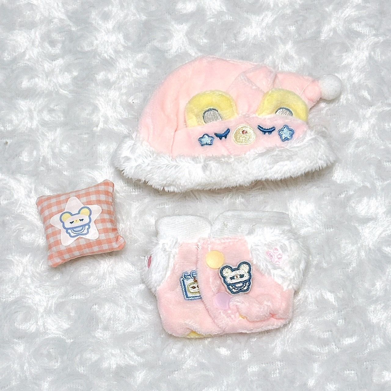 ⟡裏地付き⟡ 着ぐるみ ぬい服 ピンクのひつじさん ピンク 10cm.20cm】ピンク ゆめかわ ひつじ パジャマ 着ぐるみ ぬい服
