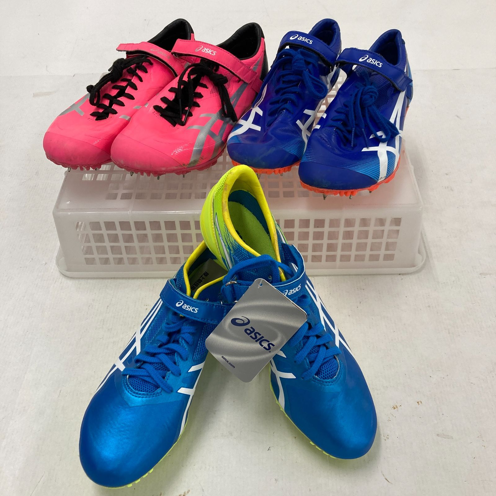 02m1288 asics アシックス 陸上 スパイク シューズ 3点セット SP