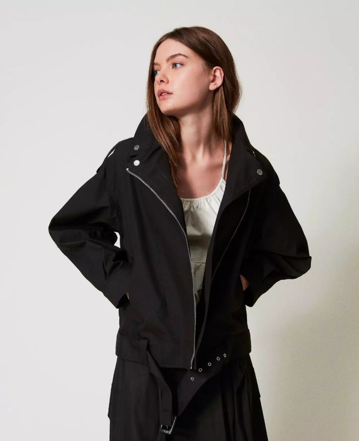 正規取扱い TWINSET ACTITUDE ツインセットアクティテュード ライダースジャケット