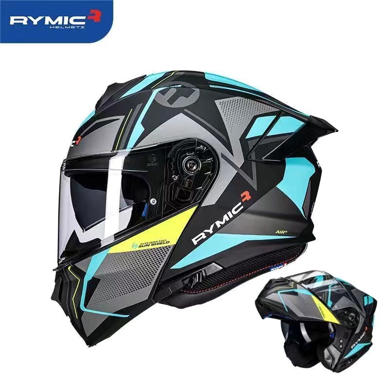高品質システムヘルメット ダブルレンズ バイクヘルメットDOT