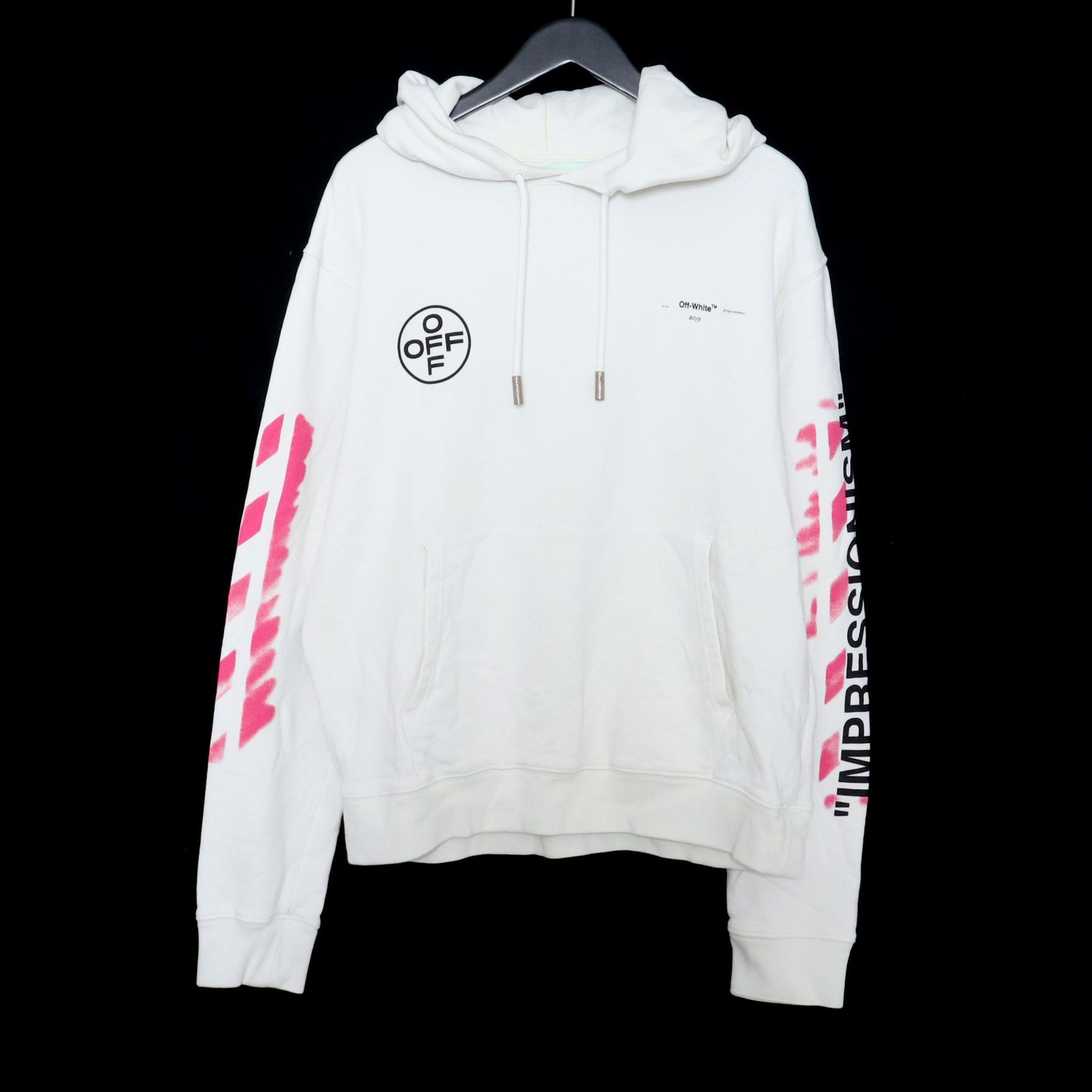 off-white DIAG STENCIL HOODIE 19ss