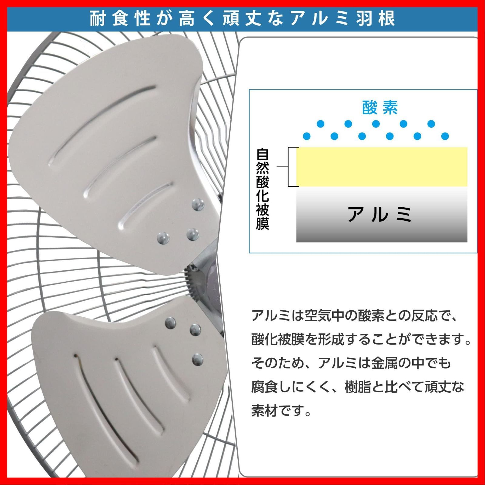 首振り アルミ羽根