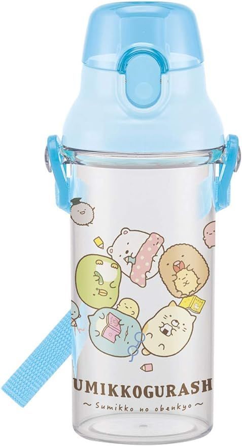スケーター(Skater) 子供用 水筒 クリアボトル 480ml すみっコぐらし おべんきょう 女の子 日本製 PSB5TR