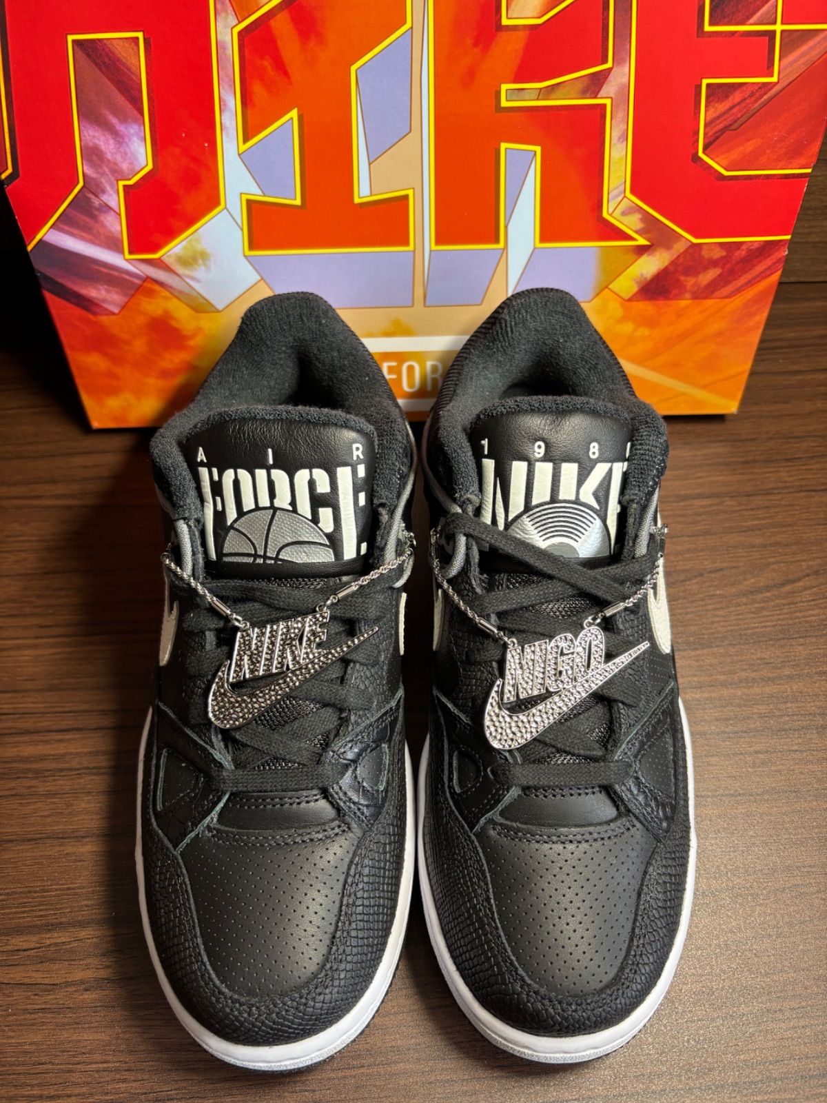 ニゴー × ナイキ エアフォース3 ロー ブラック/ホワイトヒールロゴ NIGO NIKE×NIGO(ナイキ×ニゴー) Air Force 3 Low 