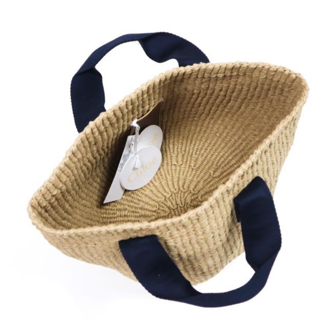 クロエ Mifuko かごバッグ キッズ ベージュ 大人もOK ロゴ バスケット