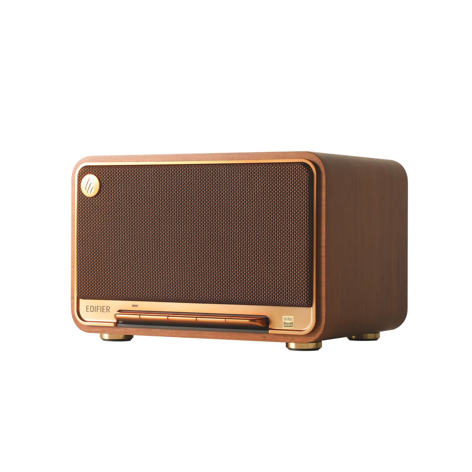 人気商品 Edifier D32 ワイヤレススピーカー Bluetooth 5.3 60W出力 Hi-res LDAC Apple Airplay 11時間連続再生 USB|3.5mm接続 アプリ対応 MDF木製 ポータブルスピーカー 卓上型 スピーカー レ