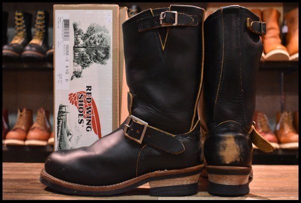 9D 良品 11年】レッドウィング 9085 エンジニア 黒 ブラック