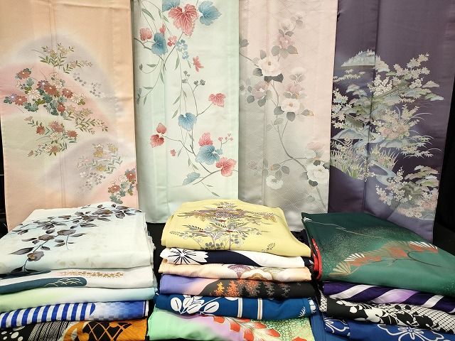 平和屋本店 着物 訪問着 単衣 まとめて 20点 風景 松竹梅 花柄 友禅 金彩 洗える着物 和服 ハンドメイド 生地 ♥品あり se3716