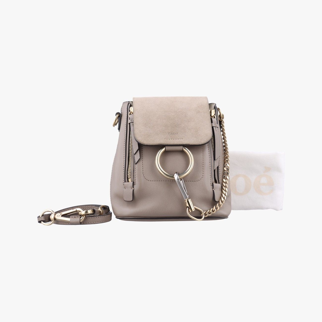 Chloe クロエ ショルダーバッグ フェイ グレー