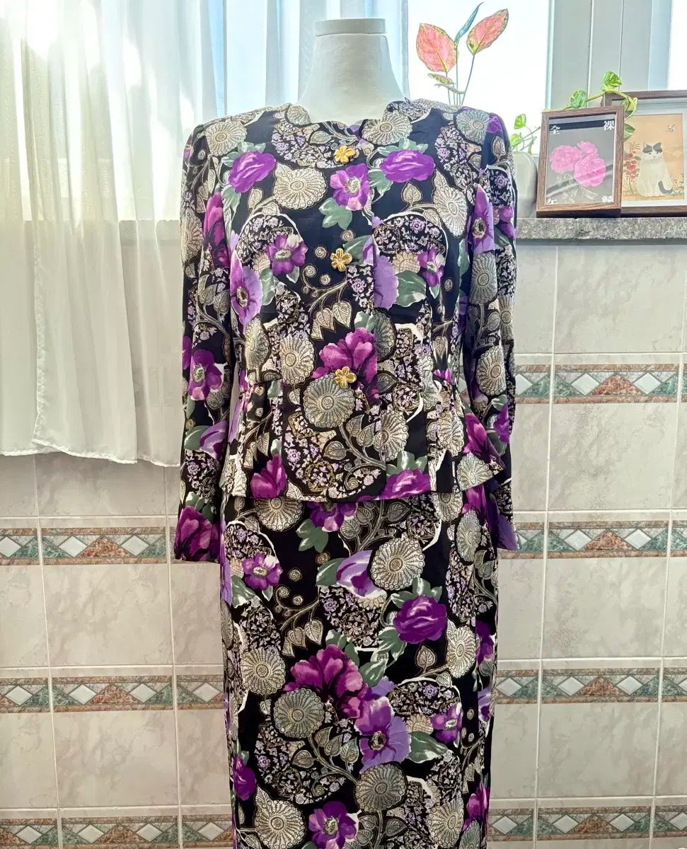 ヴィンテージ フラワー スカート セットアップ