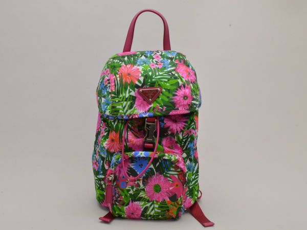 PRADA プラダ リュックサック BZ0025 花柄 スモールサイズ