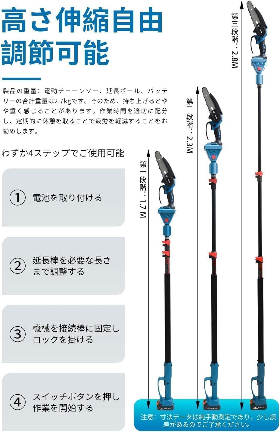 チェーンソー 2個バッテリー
