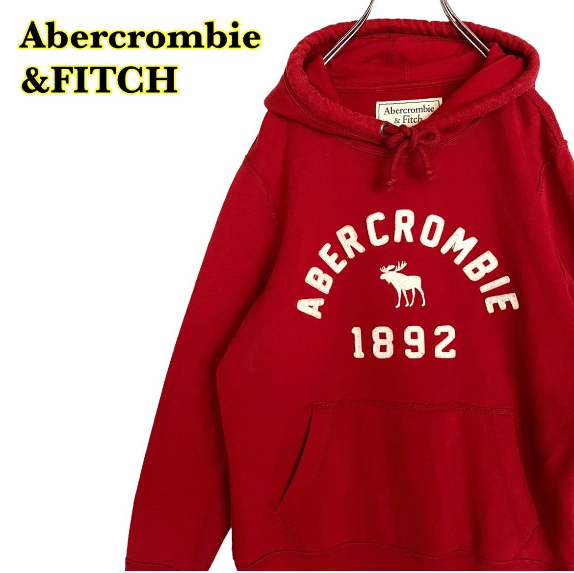 AbercrombieFitchパーカー レッド