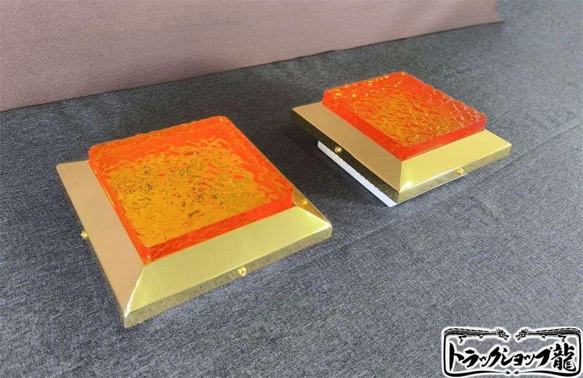 新品 ダウンライト 角型 大 幅175mm シャンデリア 2個セット 石目