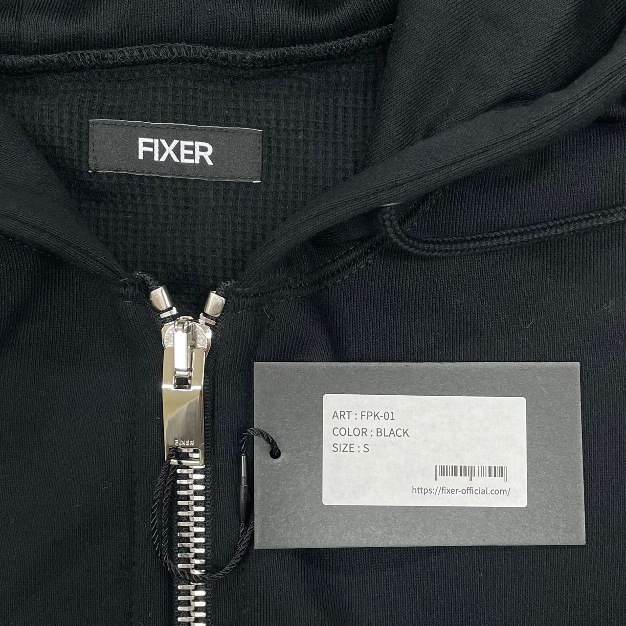 未使用 FIXER Zip Up Hoodie ジップアップ フーディー パーカー 