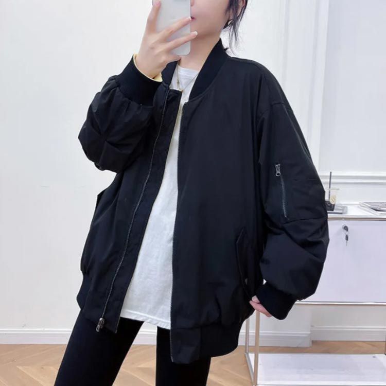 美品♡ TATRAS 薄手ブルゾン　スカジャン　ライトアウター レディース MA-1 ジャンパー スカジャン ブルゾン ロング