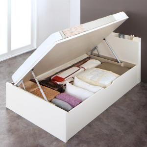 収納付きベッド シングルベッド セミダブルベッド 収納 収納付き 収納ベッド 大容量 収納ボックス ゼルトスプリング マットレス付き ゼルトスプリングマットレス付き横開き セミダブル 深