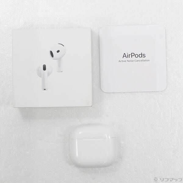  〔 品〕 AirPods 4 アクティブノイズキャンセリング搭載 MXP 93 J A 371 AirPods本体 ワイヤレスイヤホン 骨伝導イヤホン