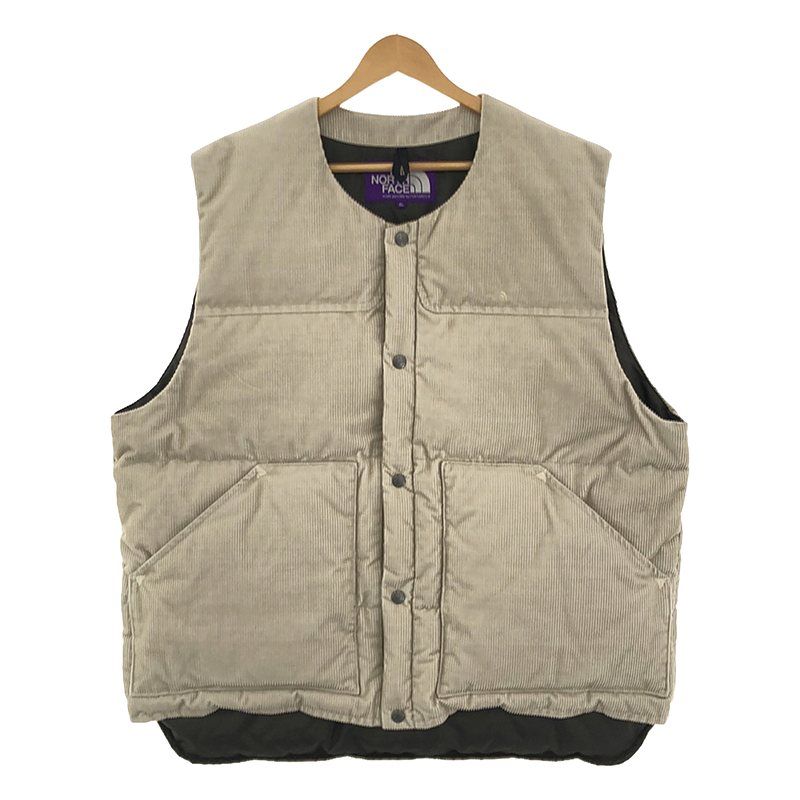 THE NORTH FACE PURPLE LABEL / ザノースフェイスパープルレーベル | Corduroy Down Vest /  ND2259N コーデュロイ オーバー ダウンベスト | XL | ナチュラル | メンズ - メルカリ