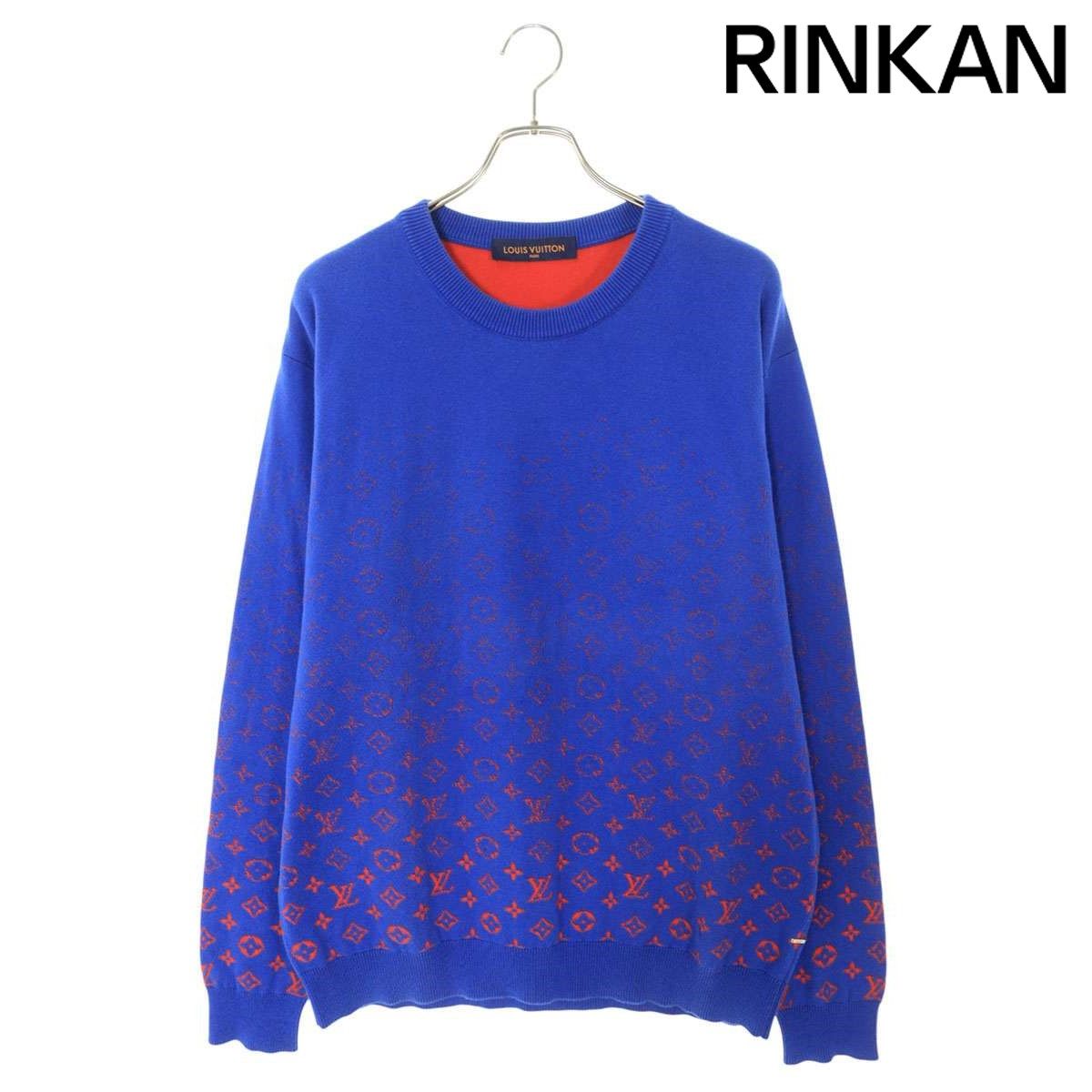 ルイヴィトン 21AW RM212Q USO HKN44W グラデーションモノグラム総柄ニット メンズ XL