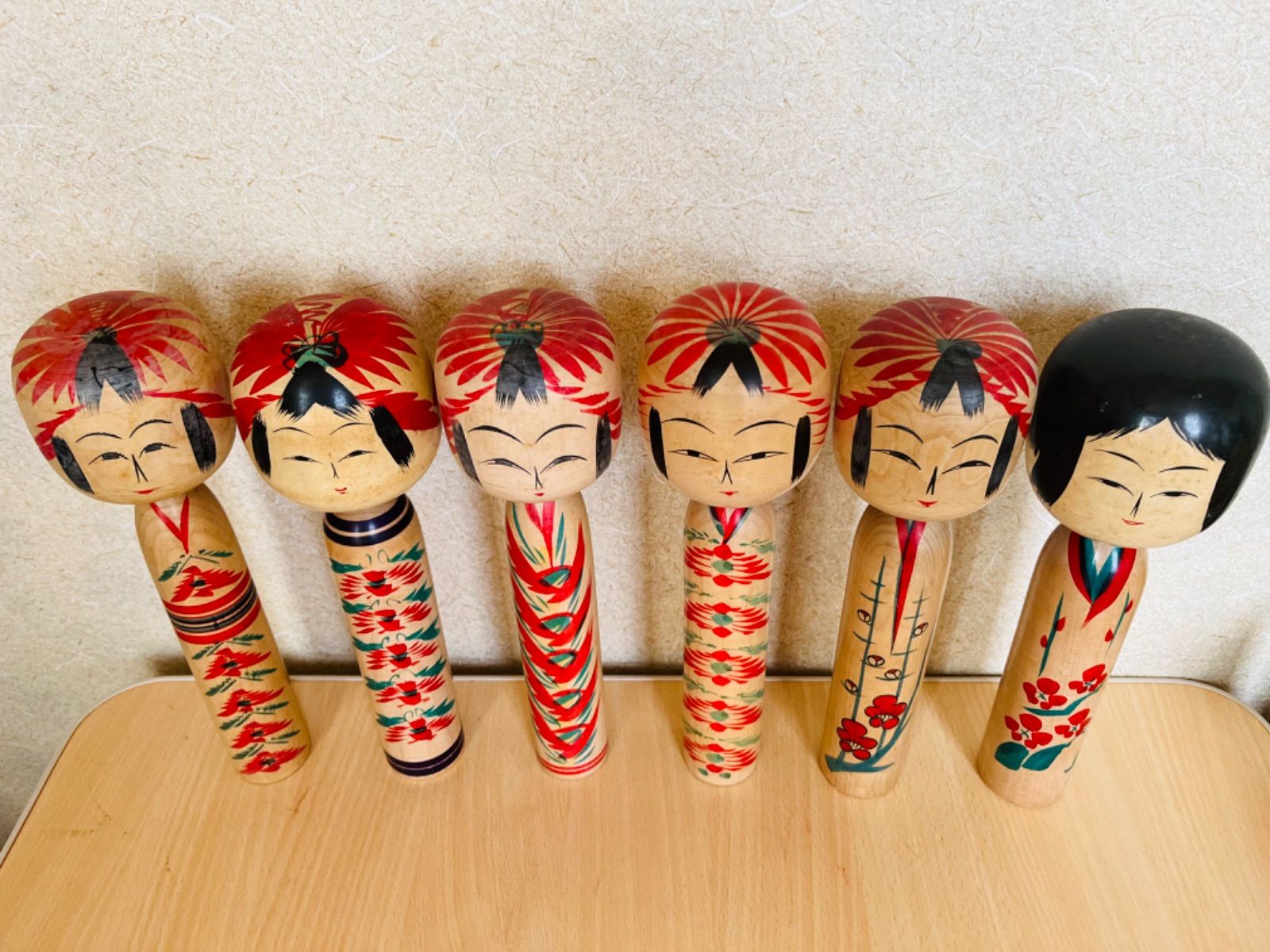 伝統こけし／遠刈田系／1尺／6本セット