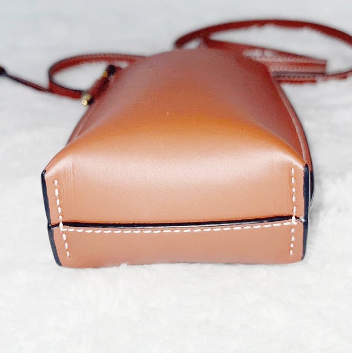 LOEWE ロエベ ゲートポケット アナグラム ブラウン レザー