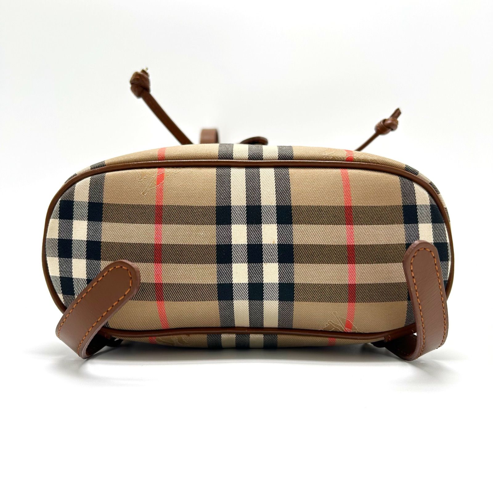 美品 BURBERRY バックパック キャンバス ノバチェック シャドーホース ◎ 希少品 極美品 Burberry バーバリー リュック バックパック