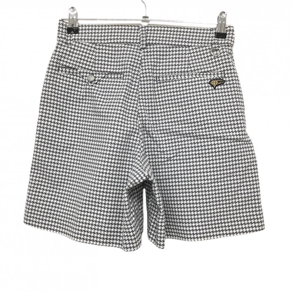 超美品】ビームスゴルフ ショートパンツ グレー×白 総柄 レディース M