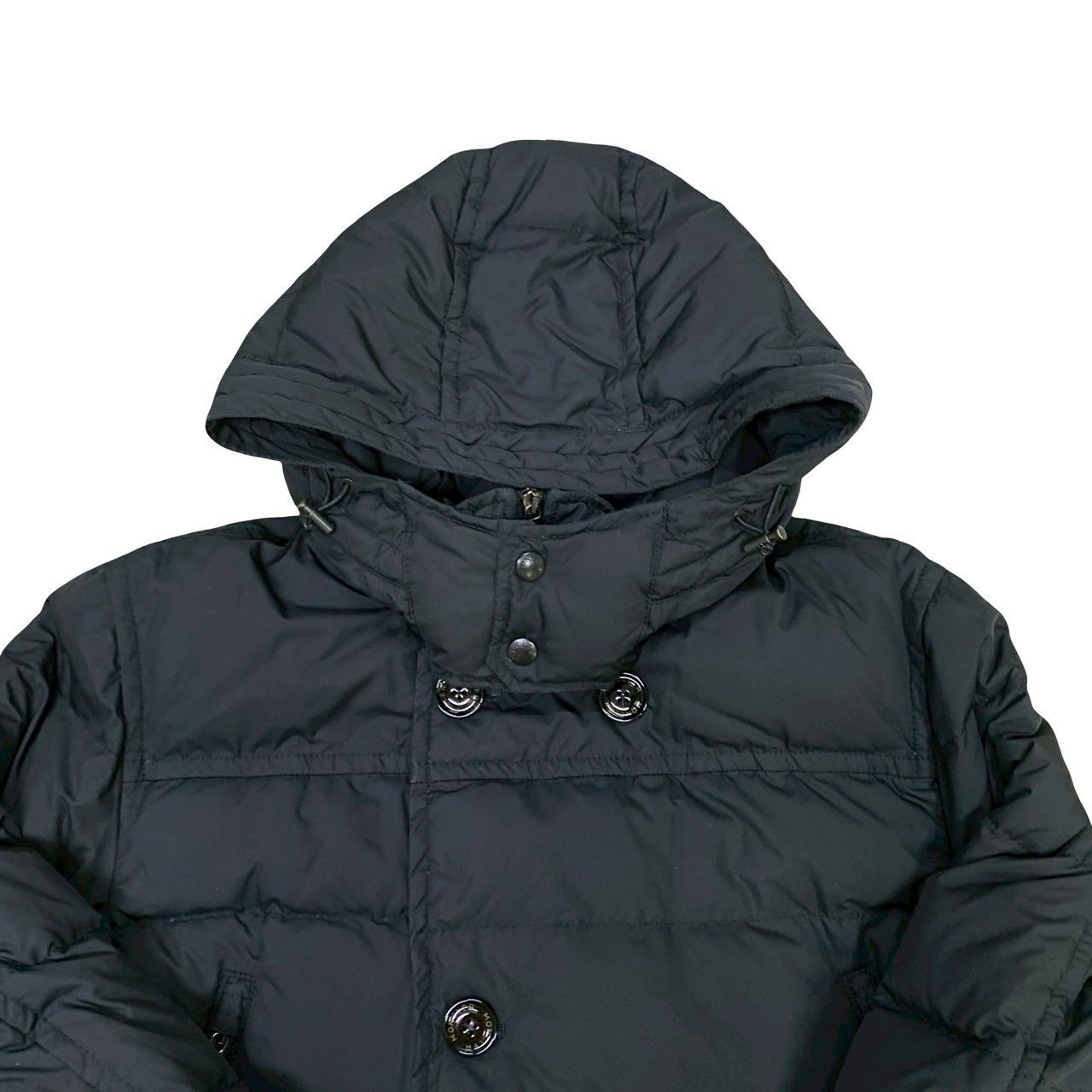 極 美品 希少品 MONCLER モンクレール ロゴ ボタン ナイロン ダウン