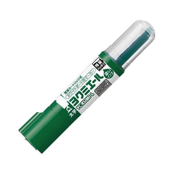 まとめ コクヨ ホワイトボード用マーカーペン ヨクミエール 太字 角芯 緑 PM-B513G 1本 ×50セット