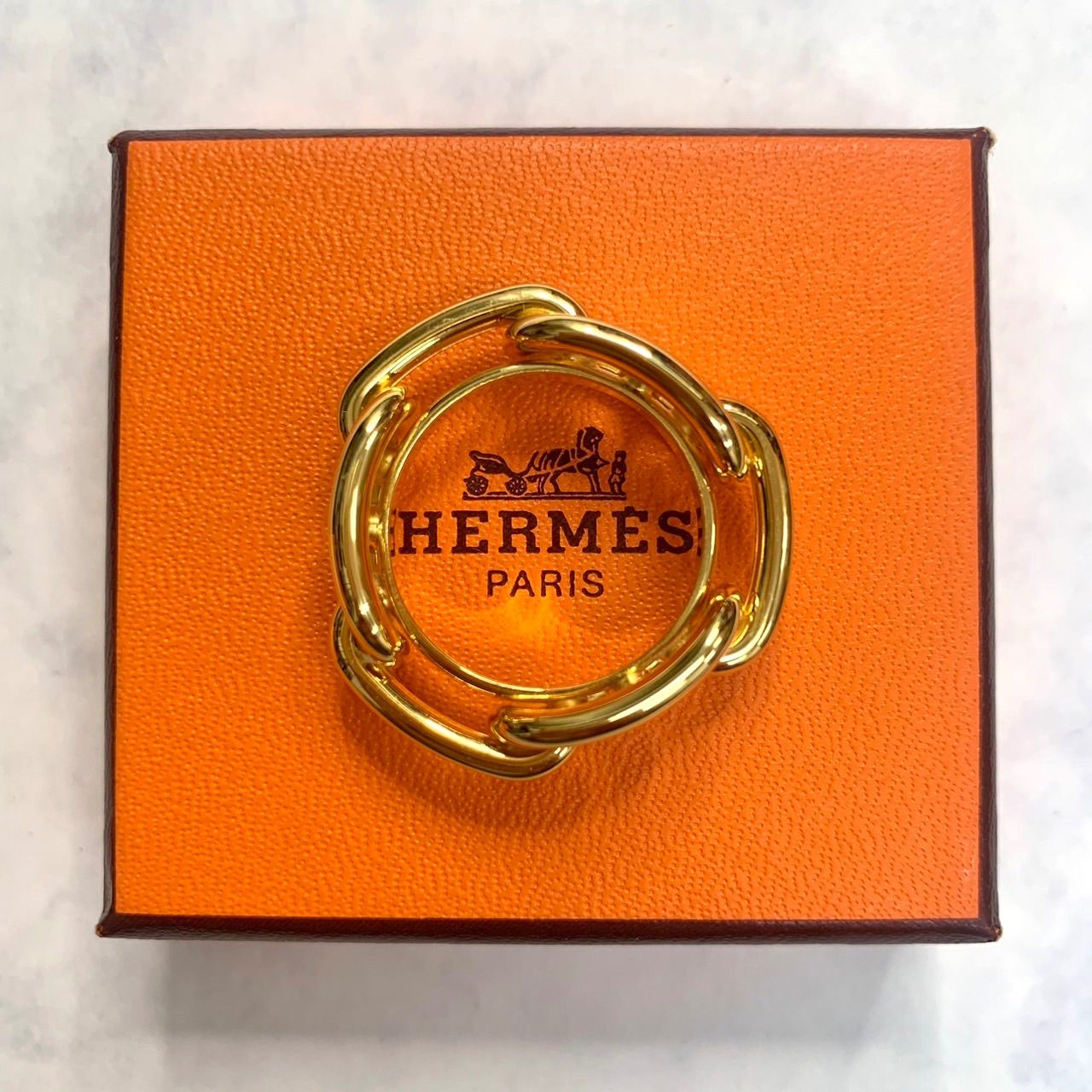 上美品⭐️HERMES エルメス】 購入後未使用 スカーフリング