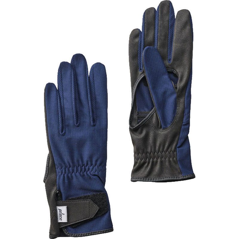 Prince(プリンス) サラカラ アナアキロンググローブ テニス 手袋 (pg987-127)、(127)ネイビー